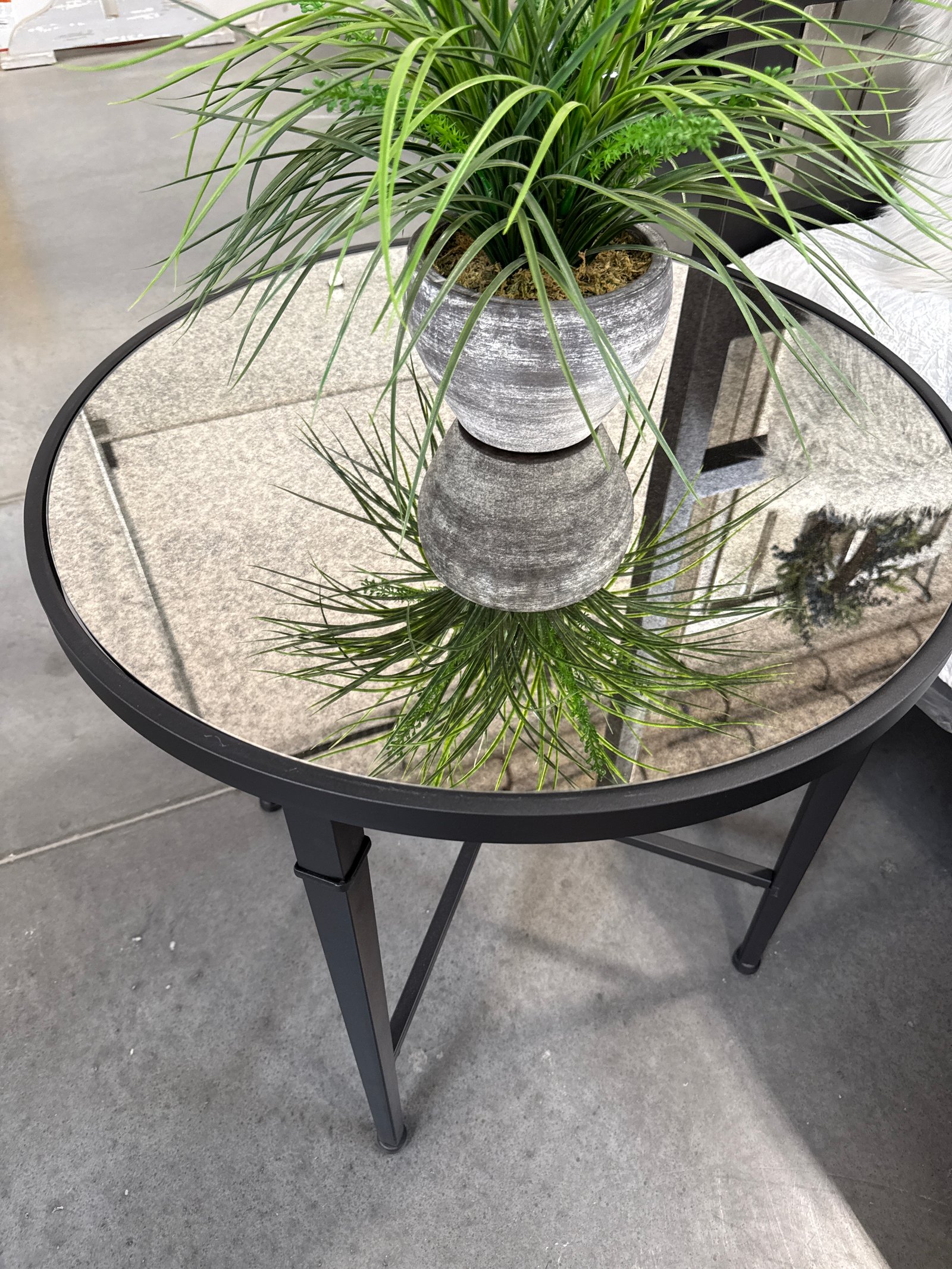 Mirrored accent table