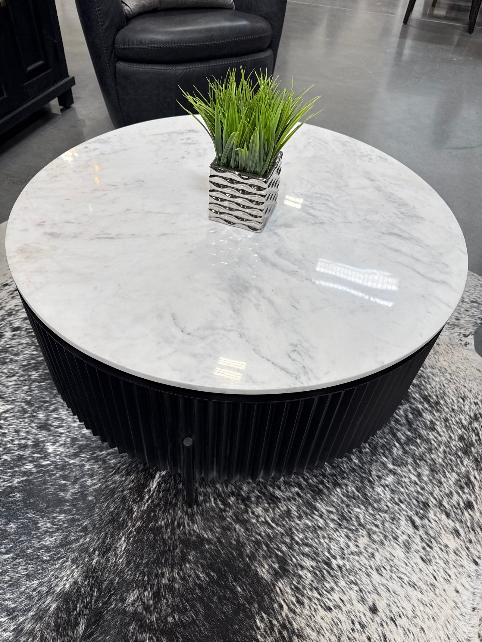 36 inch Marble top coffee table
