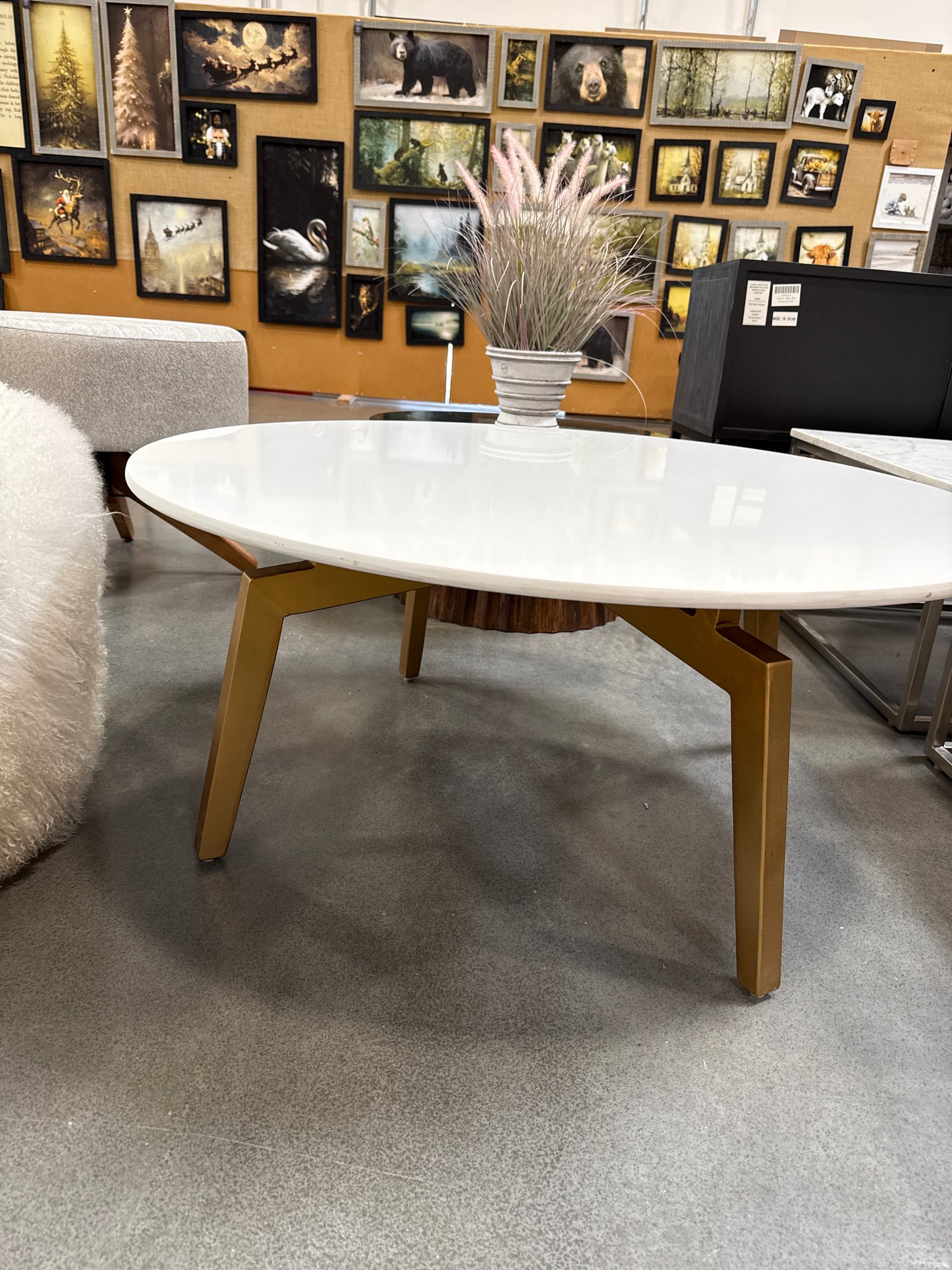 36 inch marble coffee table