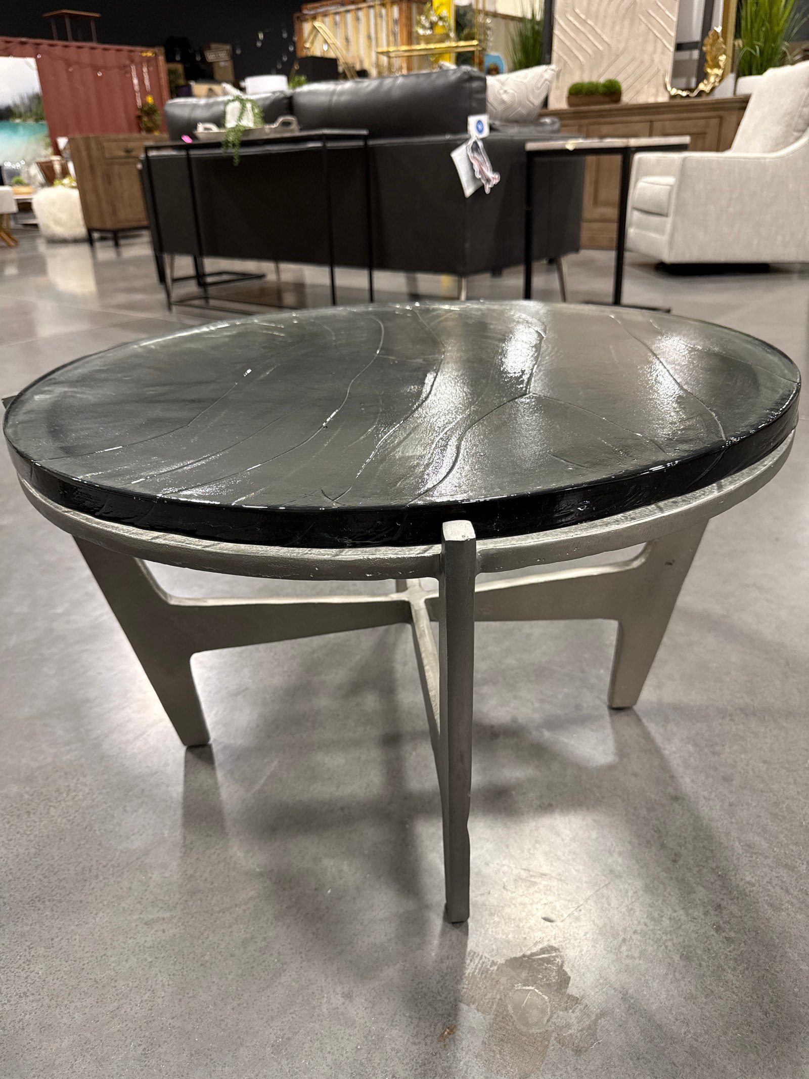 30 Inch glass coffee table